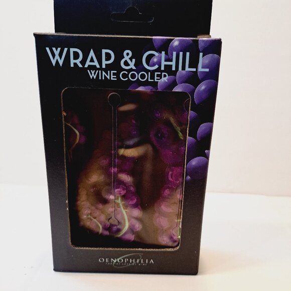 Oenophilia Wine Cooler Wrap and Chill Grape Design - Picture 1 of 5